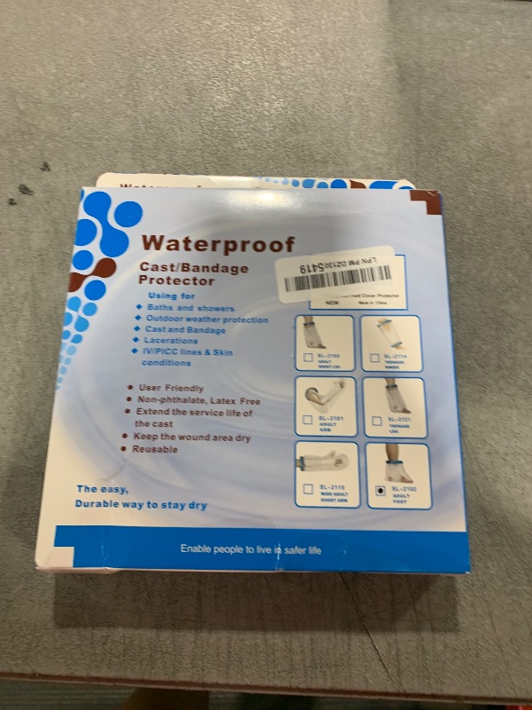 Photo 1 of 100% Waterproof Foot Cast Cover Wound Protector for Shower Bath, Watertight Cast Bag Covers for Broken Surgery Foot, Wound and Burns - Reusable [2025 Upgrade]