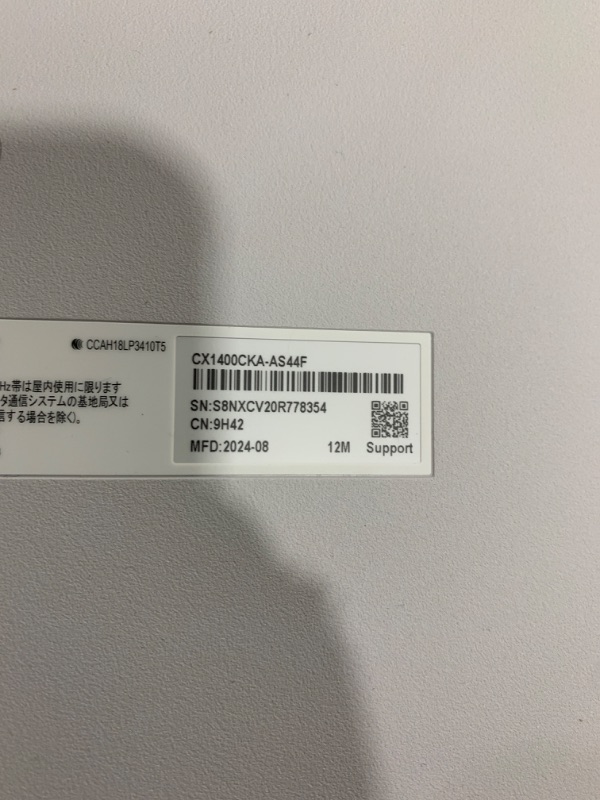 Photo 1 of (PASSWORD LOCKED) ASUS Chromebook CX1, 14" FHD, Intel® Celeron N4500 Processor, 64GB Storage, 4GB RAM