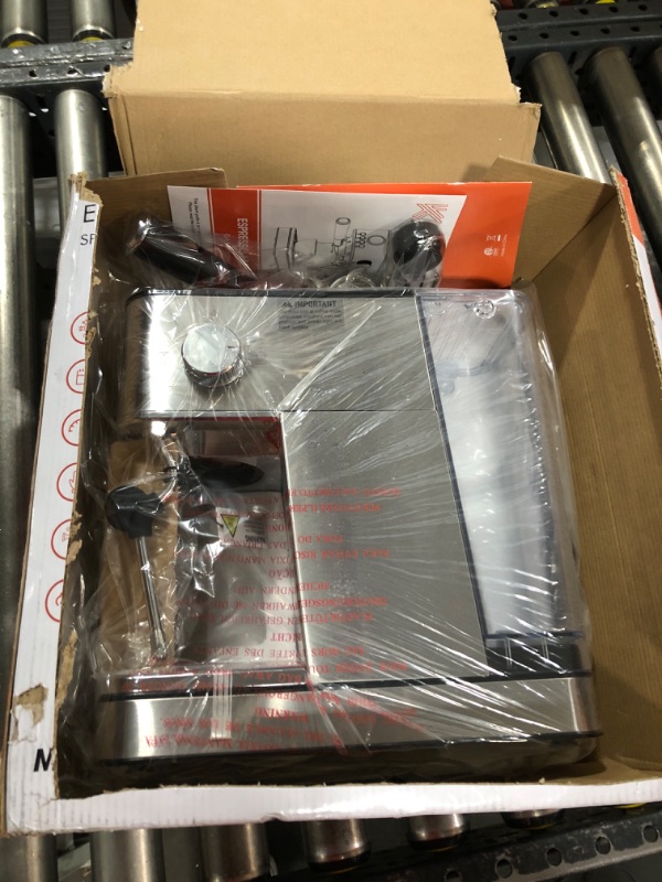 Photo 1 of KOIOS Espresso Machines, Upgraded 1200W Espresso Maker with Foaming Steam Wand, 20 Bar Semi-Automatic Steam Espresso Coffee Maker for home, Cappuccino & Latte Machine with 58oz Removable Water Tank
