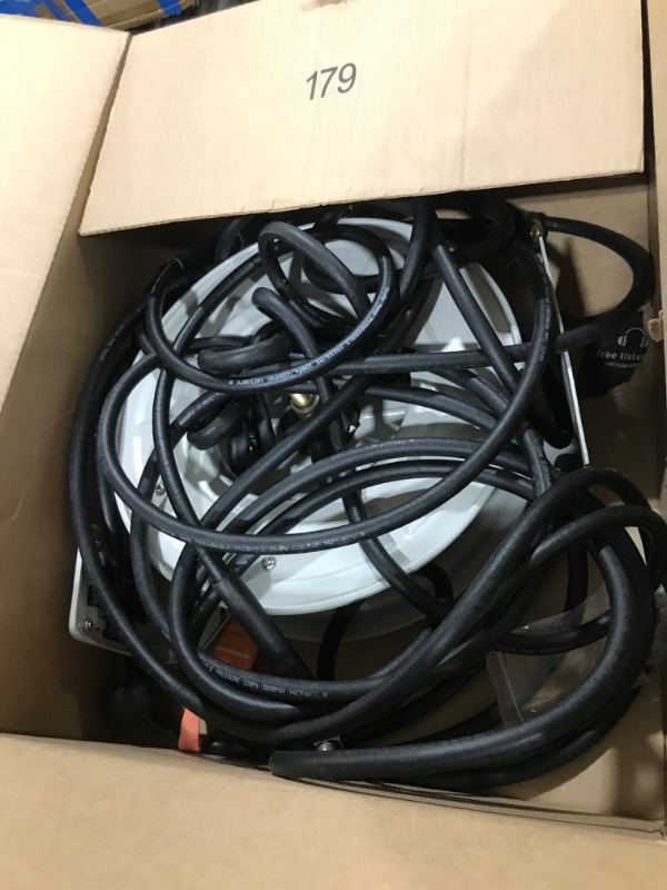 Photo 1 of Giraffe Tools Pressure Washer Hose Reel, 1/4" × 65ft Pressure Hose Reel, Auto Rewind Power Washer Hose Reel, Wall/Floor Mounted, 3200 PSI