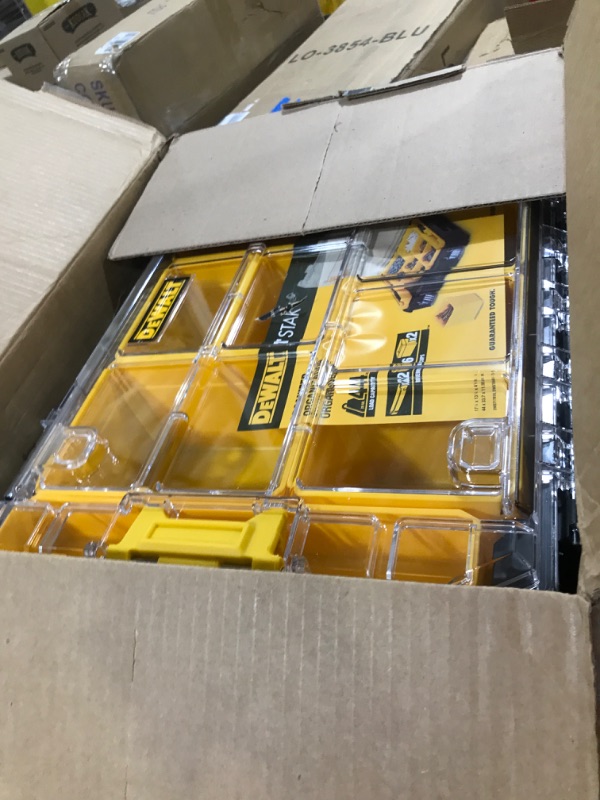 Photo 1 of DEWALT TSTAK Tool Organizer, Small Parts Tool Box with Removable Compartments (DWST17805)
