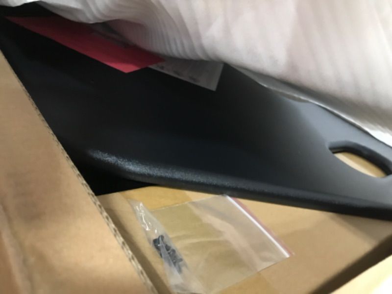 Photo 1 of Rocelco 46" Height Adjustable Corner Standing Desk Converter - Quick Sit Stand Up Dual Monitor Riser - Gas Spring Assist Tabletop Computer Workstation - Large Keyboard Tray - Black (R CADRB-46)