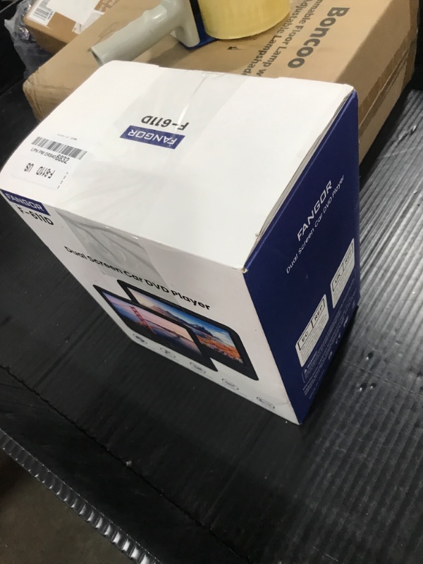 Photo 1 of FANGOR 7.5 Inch Dual Portable DVD Player for Car, Car DVD Player Dual Screen Play a Same or Two Different Movies with Headrest Strap, Support Last Memory, AV Out/in, USB/SD Card, All Regions