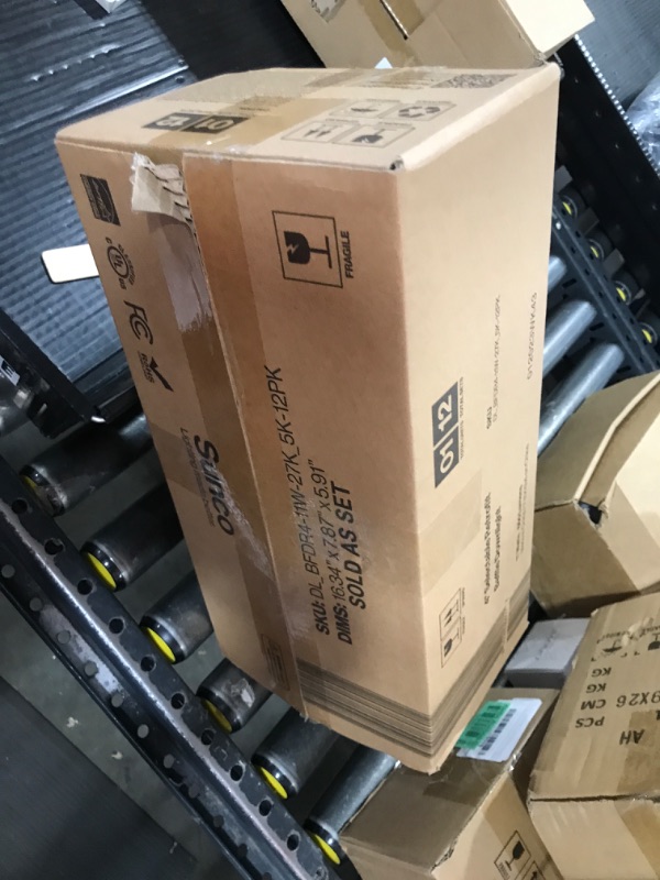 Photo 1 of Sunco 12 Pack 4 Inch LED Recessed Lights, Retrofit Can Lighting, 660 LM, 11W (40W Equivalent), Selectable CCT 2700K/3000K/4000K/5000K, Dimmable, Baffle Trim, Replacement Conversion Kit UL