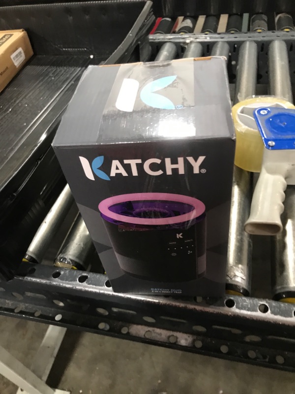 Photo 1 of Katchy Duo Indoor Insect Trap with Scent Pod - Fan Powered with UV Light - Fruit Fly Traps for Indoors - for Fruit Flies, Gnats, Mosquitoes, Moths (Black)
