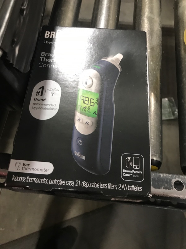 Photo 1 of Braun ThermoScan 7+ Connect Digital Ear Thermometer - Family Care App Compatible, Age Precision Technology, Color-Coded Display, No. 1 Brand Recommended by Pediatricians, FSA and HSA Eligible
