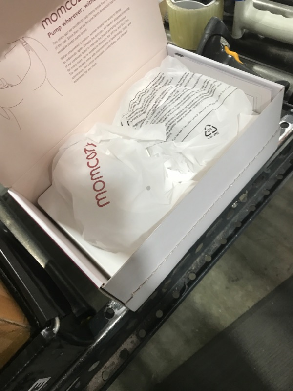 Photo 1 of Momcozy Wearable Electric Breast Pump – Portable, Wireless, Adjustable Suction, Soft DoubleFit Flanges, Smart Display (24mm, 2-Pack, Light White)