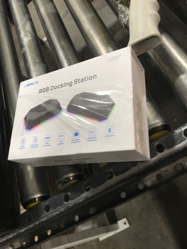 Photo 1 of JSAUX RGB Docking Station for Steam Deck (OLED)/ROG Ally/Legion Go, 12-in-1 Handheld Dock with 4K@120Hz HDMI & DisplayPort Gigabit Ethernet USB C 3.2 USB A 3.2/2.0, SD/TF Slots 3.5mm Jack-HB1201S