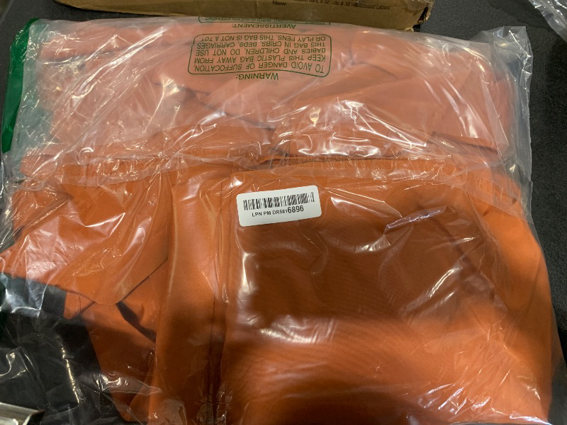 Photo 1 of BELLRINO DECOR 10ft 6 ribs Replacement ORANGE STRONG AND THICK Umbrella Canopy (Canopy Only) ORANGE-106AS