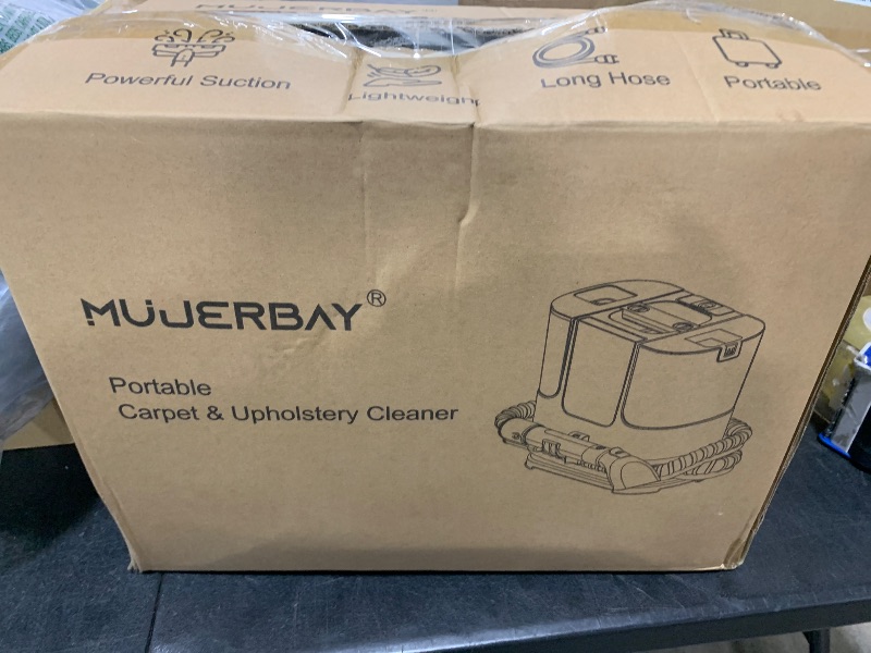 Photo 1 of Upholstery Carpet Cleaner, MUJERBAY® 12Kpa Portable Spot and Stain Cleaner, Easy Move with Universal Wheels & Handle, 1.18-inch Deep Cleaning Machine for Couch, Stairs, Car and Pet Messes.Green