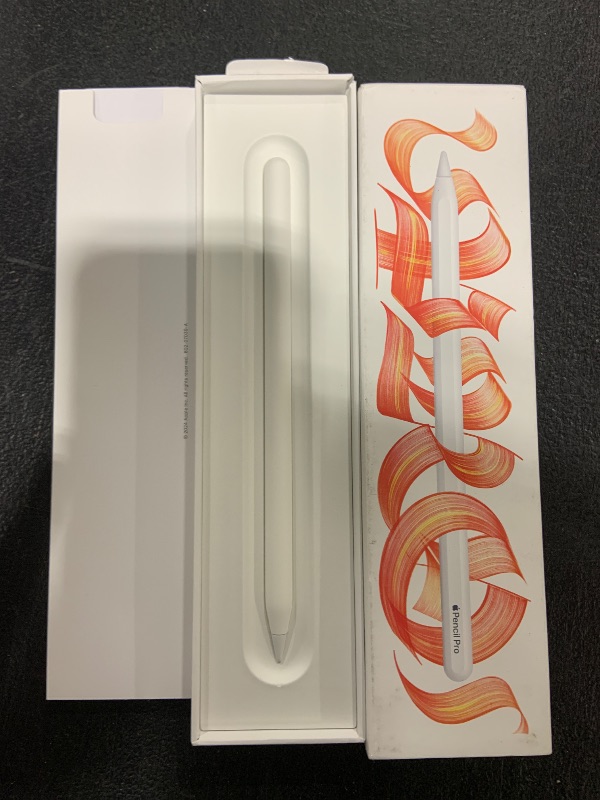 Photo 1 of Apple Pencil Pro: Latest Model - Device Compatibility Check Required - Pixel-Perfect Precision, Tilt and Pressure Sensitivity, Perfect for Note-Taking, Drawing, and Art. Charges and Pairs Magnetically
