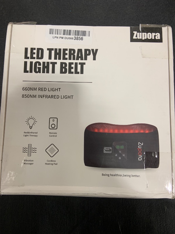 Photo 1 of Zupora Cordless Back Massager Belt with Magnetic Controller,Red Light Therapy Massage Belt,Lower Back Massager for Pain Relief Gift for Mom Dad Grandma Grandpa Friends Yourself
