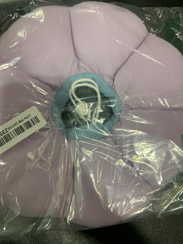Photo 1 of Cat Cone Collar,Cute Waterproof Cat Recovery Collar,Anti-Bite Lick Wound Healing Safety Elizabethan e Collar for Cats,Purple Flower All-Season Style…