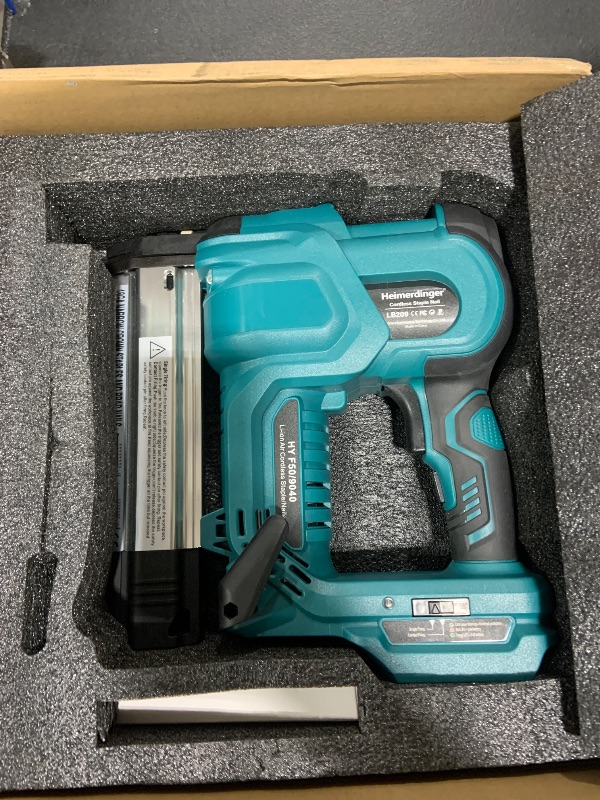 Photo 1 of 18 Gauge Cordless Nail Gun for Makita 18V Battery, 2 in 1 Electric Stapler Gun Drives 2 Inches Nailer for Upholstery and Woodworking,Tool Only