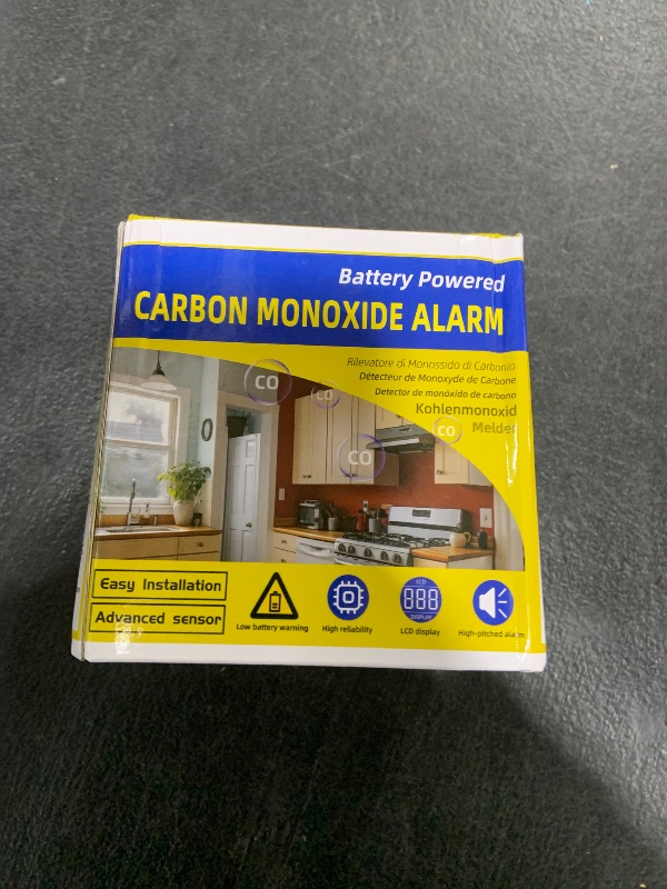 Photo 1 of Carbon Monoxide Detectors, 2pcs CO Alarm Detector, Carbon Monoxide Alarm with LCD Digital Display (Batteries NOT Included)