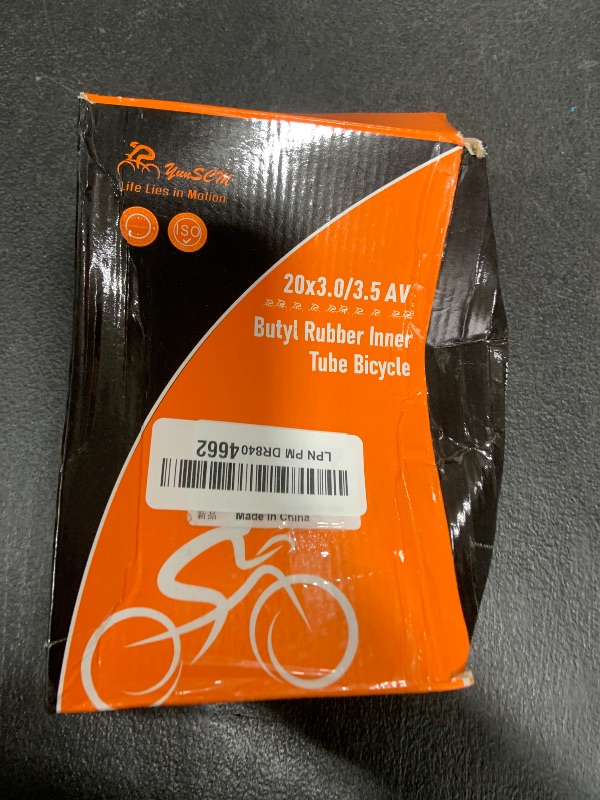 Photo 1 of 2-PCS Heavy Duty 20x3.0 E-Bike Tubes 20 X 3.0/3.5 AV32mm Scharder Valve 20 X 3 (76/89-406) Inner Tubes Compatible with 20" X 3/3.3/3.50" E-Bike Bicycle Fat Tire Tubes