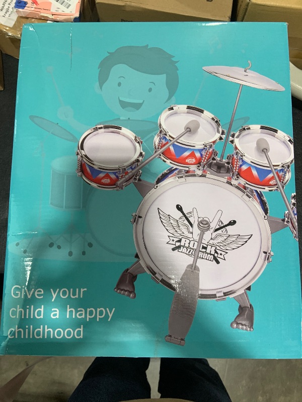 Photo 1 of CHADRIGIVS Toddlers Drum Set Kids Jazz Drum Kit Band Rock Drum for 3-5 Years Old Perfect Birthday Xmas Gift - Early Learning Musical Toy Set with Easy Assembly