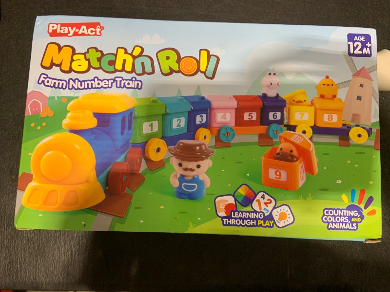 Photo 1 of Learning Toy for Toddlers 1 2 3 Years Old, Counting, Matching & Sorting Montessori Learning Farm Train Including 9 Farm Animals and 1 Farmer, Easter Christmas Birthday Gift for Baby Boys Girls