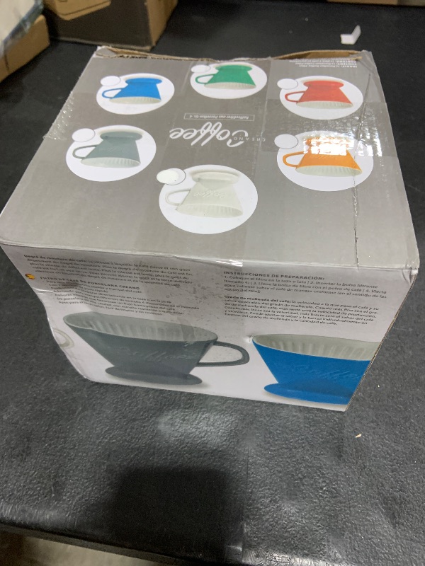 Photo 1 of Creano XXL Porcelain Coffee Dripper White - Ceramic Cone Brewer - Pour Over Coffee Maker - Filter Size 4 - huge and heavy quality 800gr/28oz - 6 Colours availeble