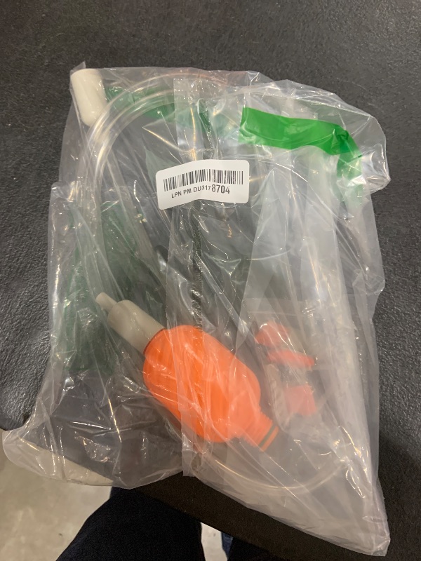 Photo 1 of AREPK Compact Aquarium Siphon Vacuum and Water Changer Kit with Cleaning Brush. Perfect for Simultaneous Water Changing and Cleaning in Small Fish Tanks. Gravel and Sand Cleaning.