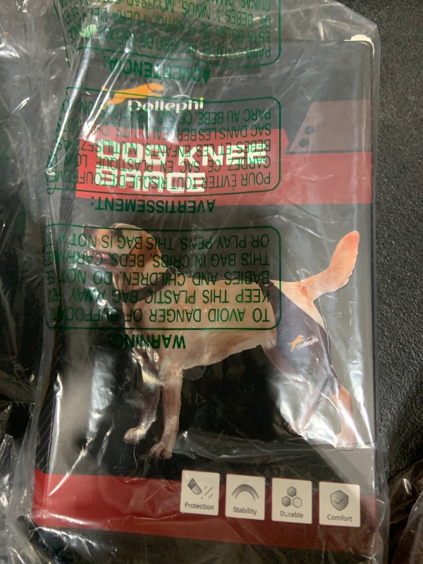 Photo 1 of Dollephi Dog Knee Brace for Torn ACL Hind Leg, Hot/Cold Compress for Patella Dislocation or Osteoarthritis, Cruciate Ligament Injuries, for Medium & Large Dogs(Left Leg,L)