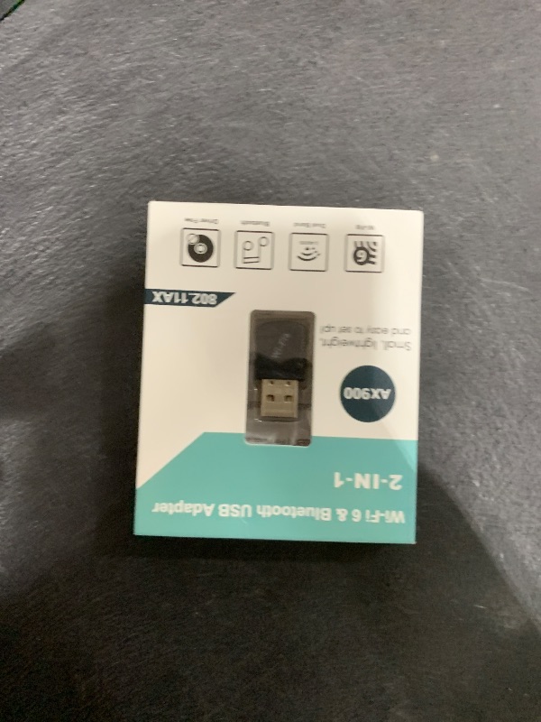 Photo 1 of WiFi Adapter for Desktop PC & Bluetooth 5.4 USB Adapter 2-in-1-900Mbps Dual Band (2.4/5GHz), 802.11ax Wireless, Plug-and-Play for PC/Laptop/Printers (Win 10/11)