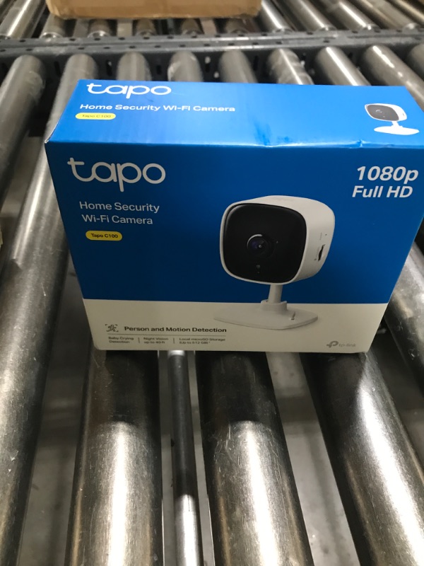 Photo 1 of TP-Link Tapo 1080P Indoor Security Camera for Baby Monitor, Dog Camera w/Motion Detection, 2-Way Audio Siren, Night Vision, Cloud & SD Card Storage, Works w/Alexa & Google Home (Tapo C100)
