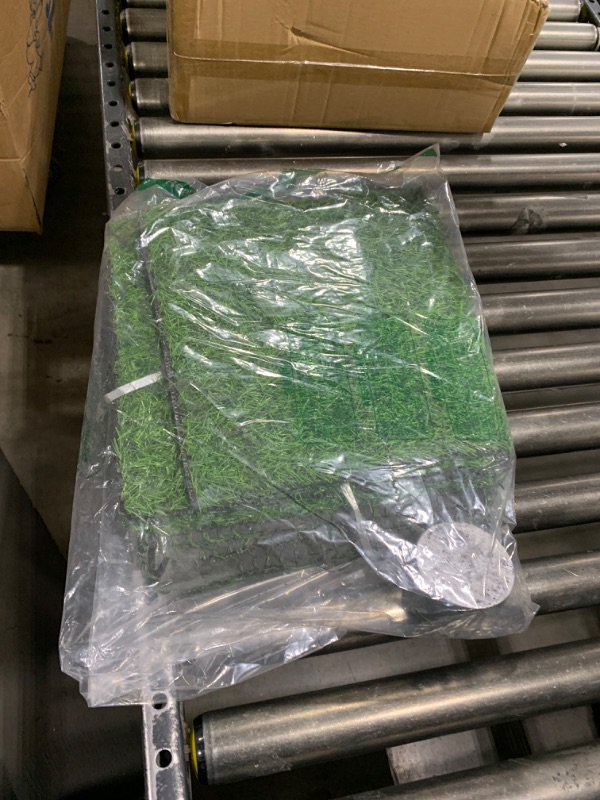 Photo 1 of 12 x 12 Inch Fake Grass Artificial Grass Mat Fairy Grass Synthetic Garden Artificial Turf Rug