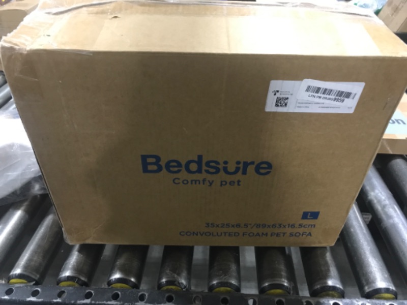 Photo 1 of Bedsure Orthopedic Dog Bed for Large Dogs - Big Washable Dog Sofa Beds Large, Supportive Foam Pet Couch Bed with Removable Washable Cover, Waterproof Lining and Nonskid Bottom, Navy Blue