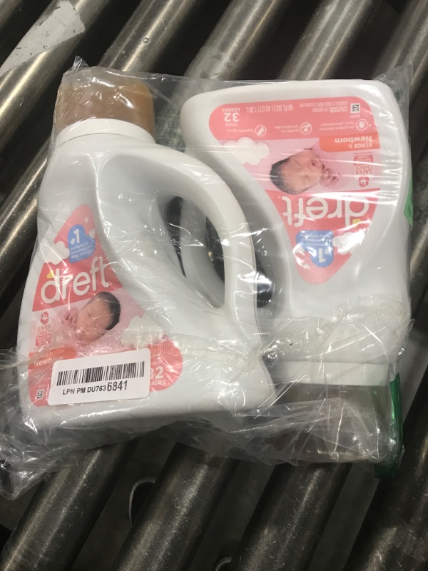Photo 1 of Dreft Newborn Baby Liquid Laundry Detergent, Gentle on Sensitive Skin, HE Compatible, 2 Pack, 32 Loads Each, Baby Laundry Detergent, Newborn Essentials