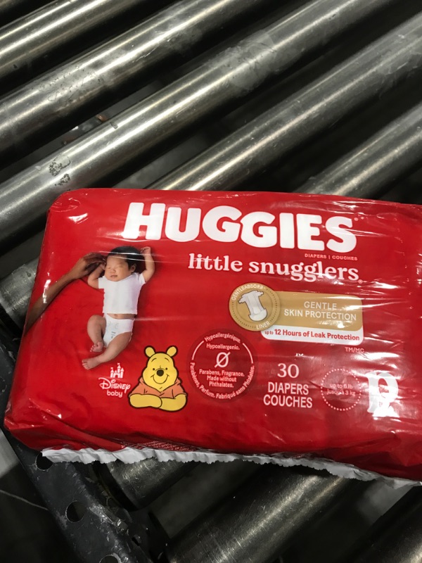 Photo 1 of Huggies Newborn Diapers, Little Snugglers Baby Diapers, Size Preemie (up to 6 lbs), 30 Count