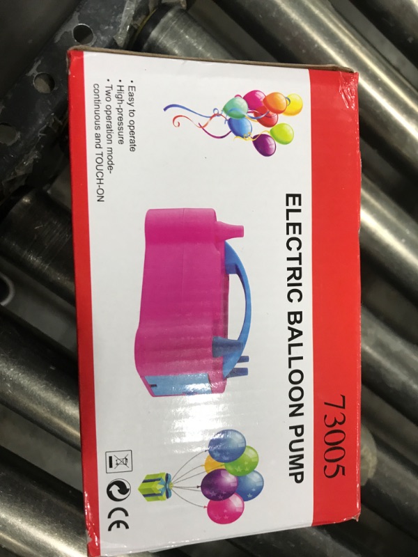 Photo 1 of FLSEPAMB Balloon Pump, Electric Balloon Pump,Portable Dual Nozzles Electric Balloon Air Pump 110V 600W, Electric Balloon Inflator with Tying Tool, Colored Ribbons for Party Decoration