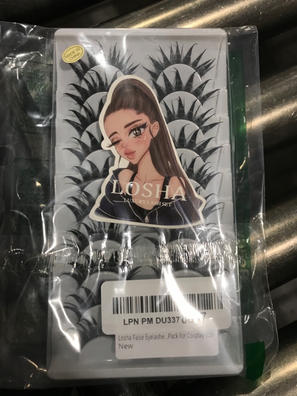 Photo 1 of Losha False Eyelashes Spiky Manga Lashes Natural Look 20mm Fluffy Anime Wet Look Lashes 10 Pairs Fake Eyelashes Pack for Cosplay (03)lpnpmdu3378867
