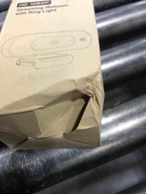 Photo 1 of Webcam with Ring Light Microphone - Streaming Web Camera, 1080P Full HD Pro Camera for PC Mac Laptop Desktop, USB Computer Webcam with Privacy Cover and Tripod for Zoom Meeting Skype Teams Twitch