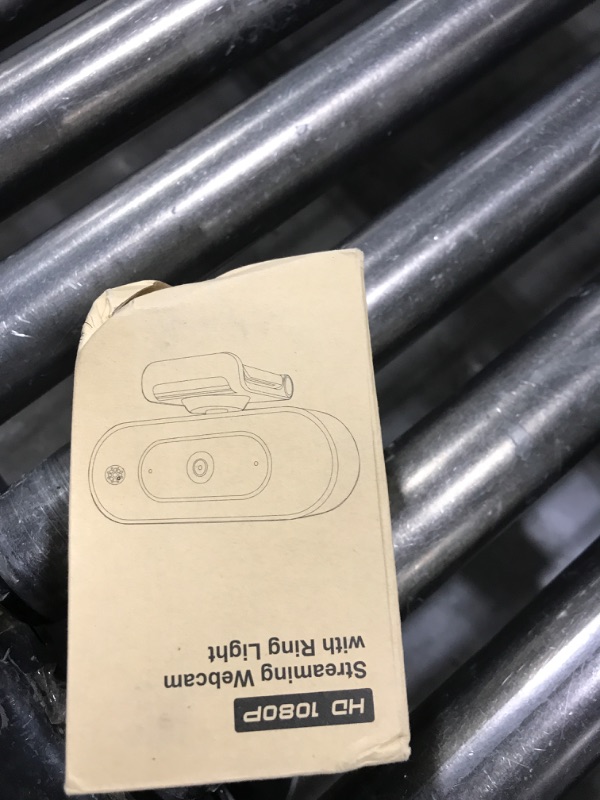 Photo 1 of Webcam with Ring Light Microphone - Streaming Web Camera, 1080P Full HD Pro Camera for PC Mac Laptop Desktop, USB Computer Webcam with Privacy Cover and Tripod for Zoom Meeting Skype Teams Twitch