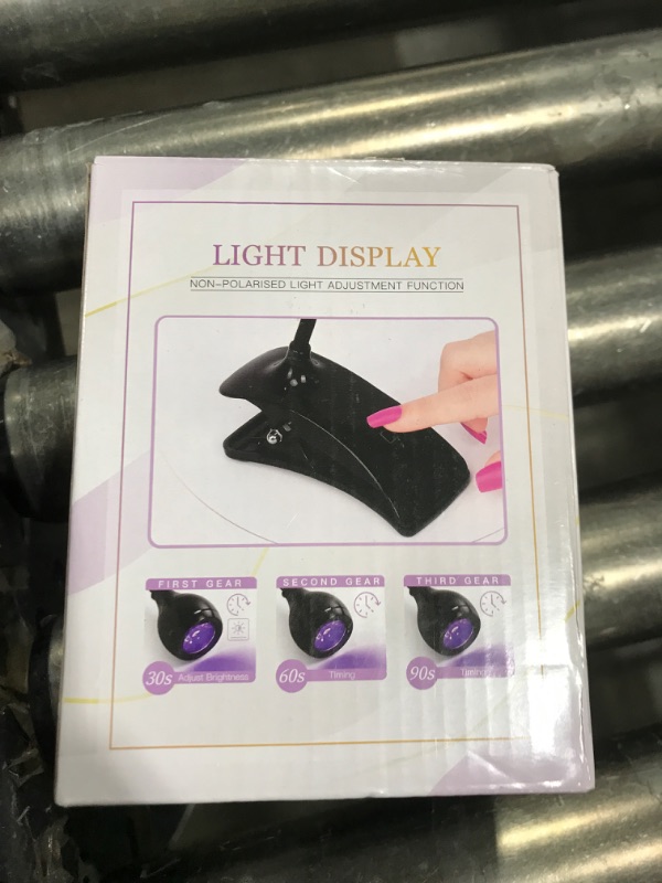 Photo 1 of mlogiroa Gel X Lamp Portable Gooseneck Nail Dryers for Gel Polish 3W Led Light Plug-in UV Light for Nails Touch Control Professional Tips Art DIY Manicure Home Salon (Pink)