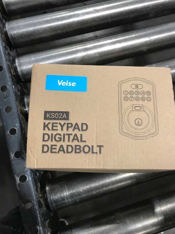Photo 1 of Veise Fingerprint Door Lock, Keyless Entry, Auto Lock, Electronic Keypad Deadbolt for Front Door, Biometric, Anti-Peeking Password, Easy Install, Satin Nickel