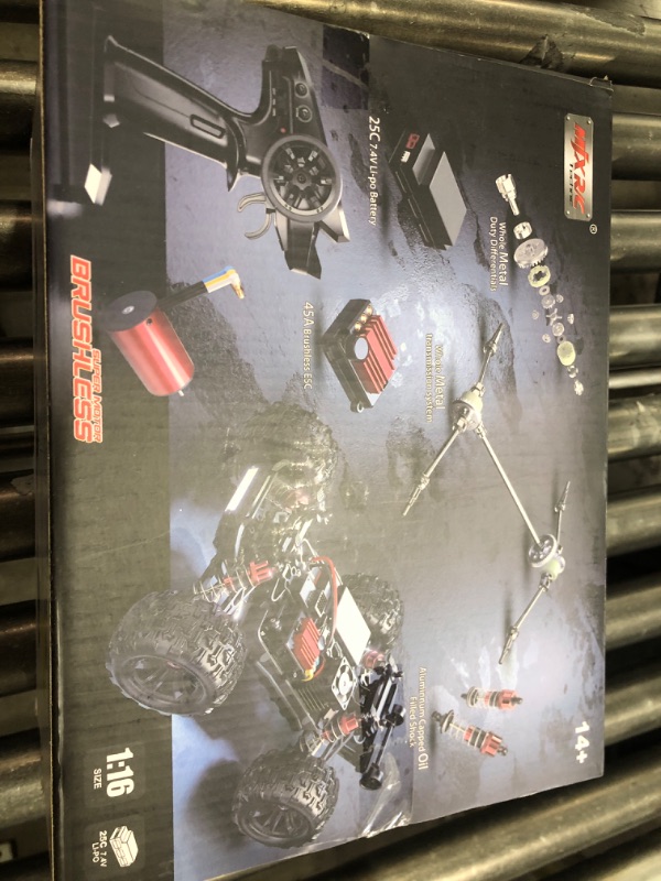 Photo 1 of MJX Hyper Go 16208 1/16 RTR Brushless RC Cars, Top Speed 42mph 4x4 Hobby Electric Off Road Jump Remote Control Truck, Adult RC Monster All Terrain Remote Control Cars