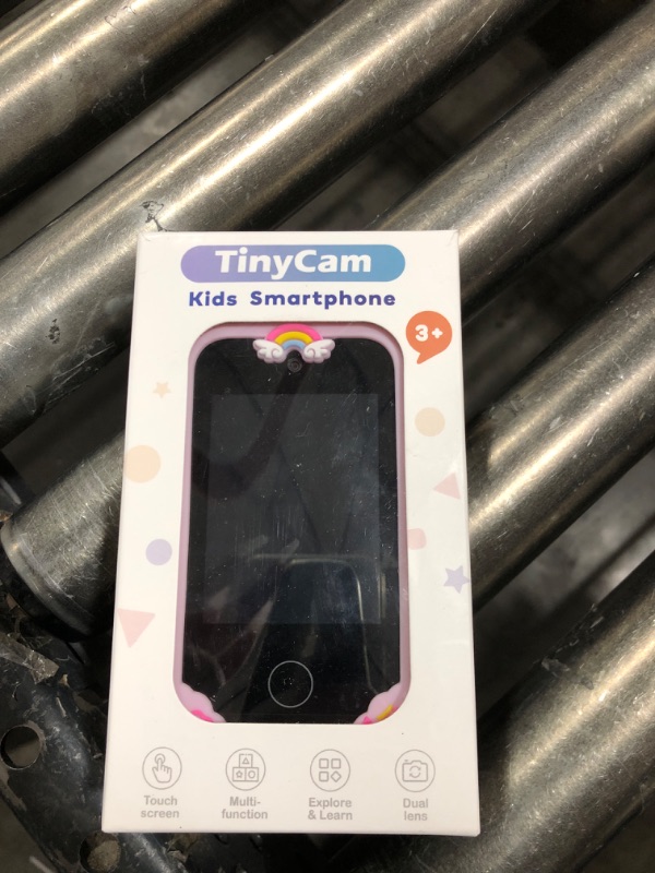 Photo 1 of Kids Smart Phone Gifts for Girls Age 6-8 with Camera Christmas Stocking Stuffers for Kids Toy for Age 3 4 5 7 6 8 10 Year Old Birthday Gift Ideas with 8G SD Card (Pink)