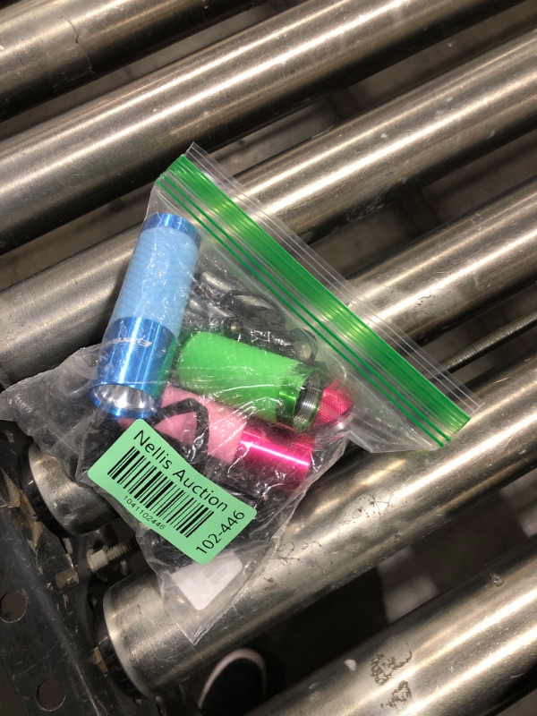 Photo 1 of EverBrite 3-Pack Mini Flashlights, Glow in Dark Flashlights, Aluminum LED Flashlights Party Favors Assorted Colors for Camping, Hiking, Indoor, 9XAAA Batteries Included
