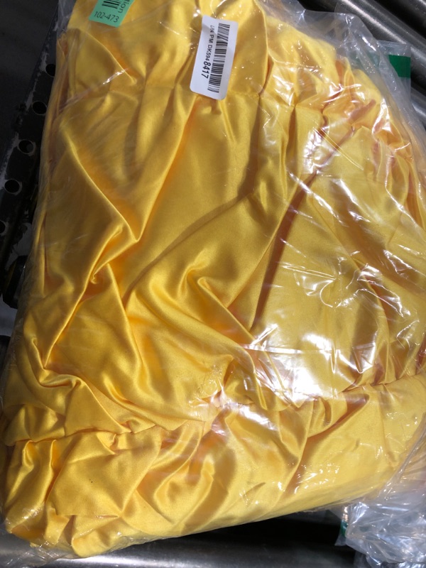 Photo 1 of Ainiel Women's Cosplay Costume Princess Dress Yellow Satin (M, Style 1)