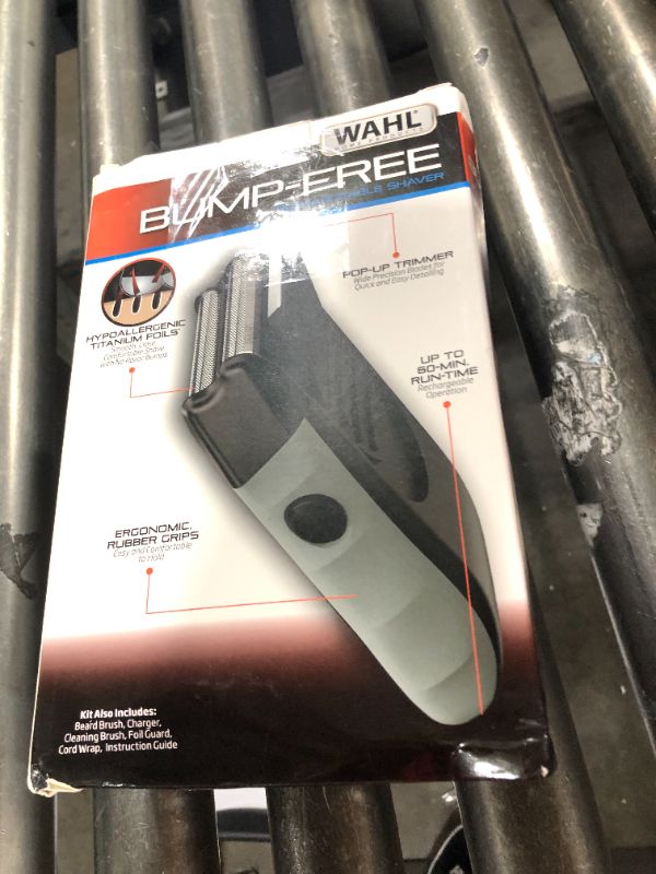 Photo 1 of Wahl Bump-Free Rechargeable Foil Shaver with Hypoallergenic Titanium Cutters for Close, Smooth Shaving - Model 7339-300