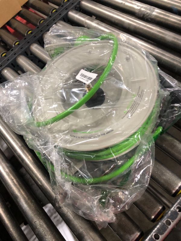 Photo 1 of PWACCS Retractable Pressure Washer Hose Reel, 1/4" x 60ft Heavy Duty Power Washer Hose Reel, High Pressure Reel Auto Rewind, Wall/Floor Mounted, 3600 PSI