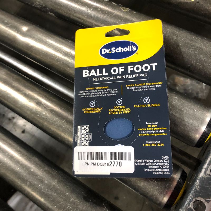 Photo 1 of Dr. Scholl's Metatarsal Pad, Insoles for Immediate All-Day Ball of Foot Pain Relief, Lifts & Reduces Pressure, Men's and Women's, Unisex 1 Pair of Cushion Inserts
