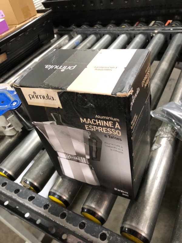Photo 1 of Primula Classic Stovetop Espresso and Coffee Maker, Moka Pot for Italian and Cuban Café Brewing, Greca Coffee Maker, Cafeteras, 6 Espresso Cups, Silver