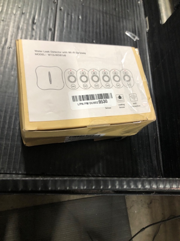 Photo 1 of WiFi Water Leak Detector for Home with App Notification, 1 Gateway + 6 WD61 Sensor, 120dB Water Flood/Drip Alarm for Basement/Kitchen/Bathroom/Toilet/Laundry Room, Sink/Drain/Pipe/Faucet Leakage Alert