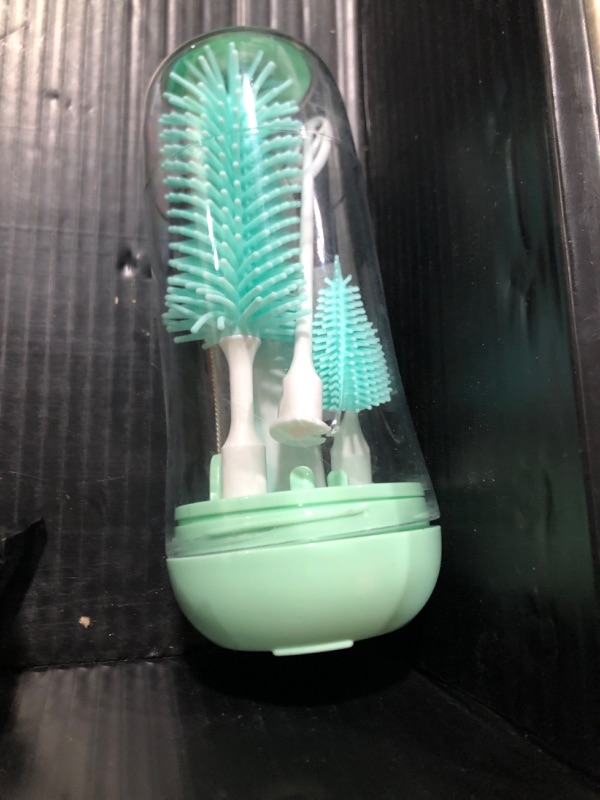 Photo 1 of Electric Bottle Brush Cleaner, Rechargable Electric Baby Bottle Brush for Travel, Waterproof Electric Bottle Cleaner Set with Nipple & Straw Brush, Perfect Essentials Gift for Mom After Birth, Green