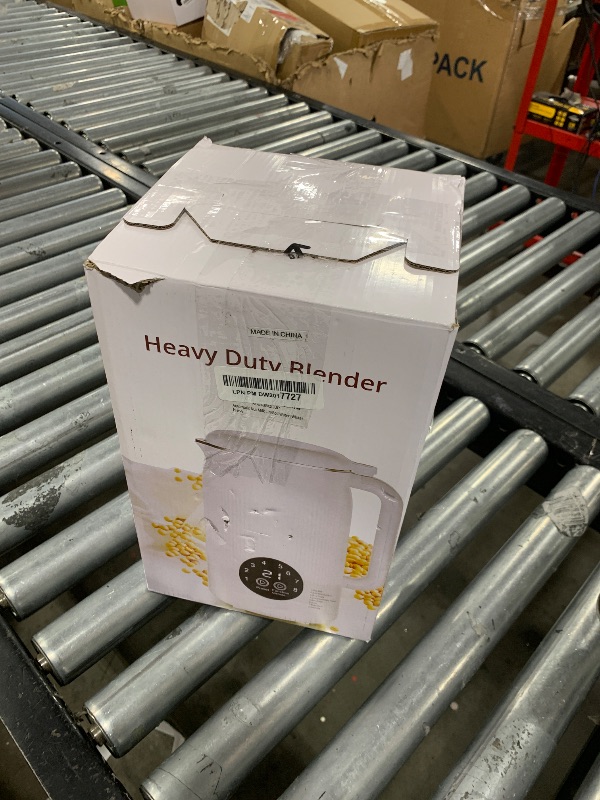 Photo 1 of 8-in-1 Automatic Soy Nut Milk Maker,40oz Soy Milk Maker for Homemade Almond,Oat,Soy Milk,Rice Paste,Complementary Food,Juice,Milk Maker Machine with Delay Start/Keep Warm/Self Clean/Boil Water (White)