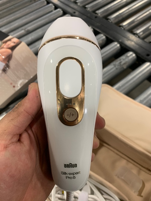 Photo 1 of Braun IPL at Home Laser Hair Removal for Women and Men, Silk Expert Pro 5 PL5137 with Venus Swirl Razor, Long-Lasting Reduction in Hair Regrowth for Body & Face, Corded, PL5137