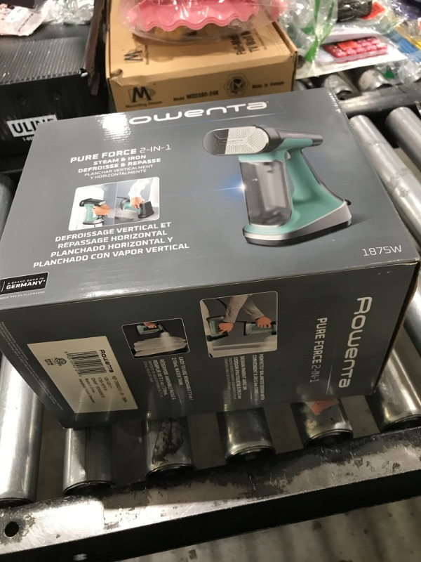Photo 1 of Rowenta Handheld Steamer for Clothes, Pure Force 2in1 Steamer & Iron, 1875W, Vertical/Horizonal Steaming & Ironing, Lightweight, Auto-off, XL power, 1875 Watts, DR8822